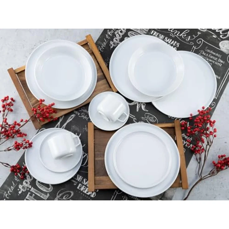 Creatable Kombiservice Chef Collection, 30-teiliges Geschirrset in Weiß, lebensmittelecht, Keramik, 250 ml – Bild 7