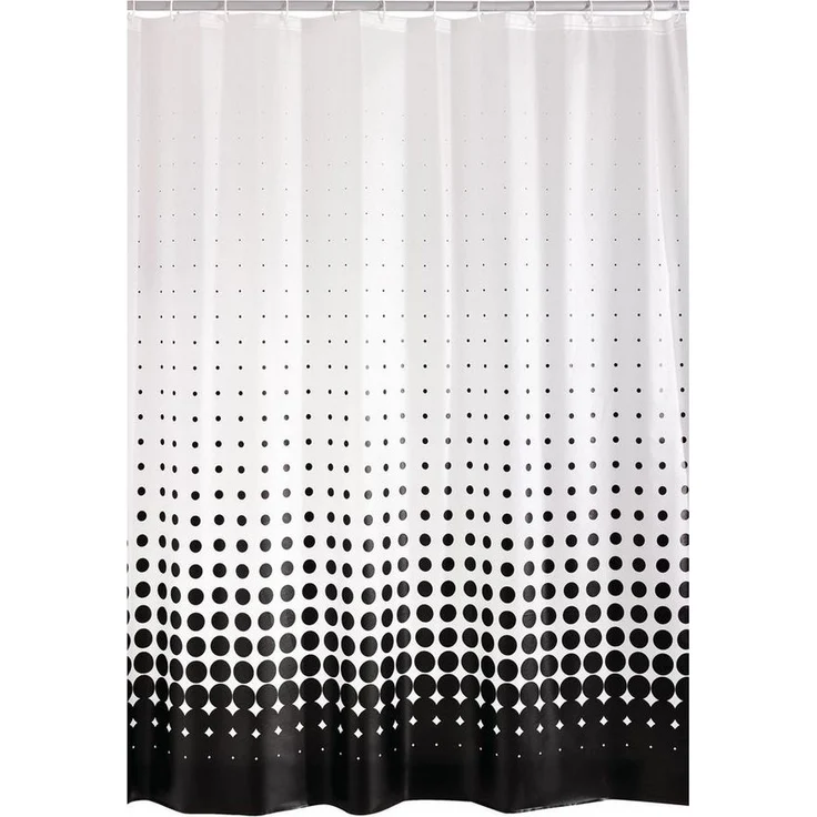 Ridder Duschvorhang Blacky Semitransparent-schwarz Breite 120 cm – Bild 5