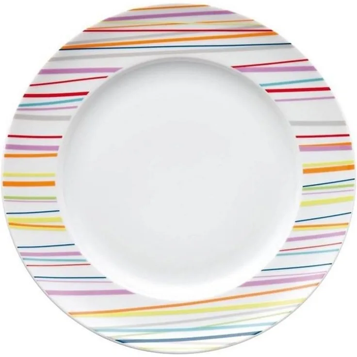 Speiseteller 27 cm Sunny Day Sunny Stripes Thomas Porzellan Speiseteller - Mikrowelle geeignet, Spülmaschinenfest