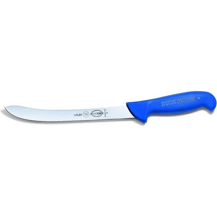 F. DICK 'ErgoGrip' Fischfiletiermesser, Stahl silber / Kunststoff blau, 18 cm