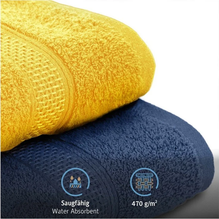 Komfortec Handtuch Set aus 100% Baumwolle, 4 Handtücher 50x100 cm und 4 Badetücher 70x140 cm, Frottee (Packung, 8-St), Duschtücher & Badehandtuch, Weich, Towel, Groß – Bild 4