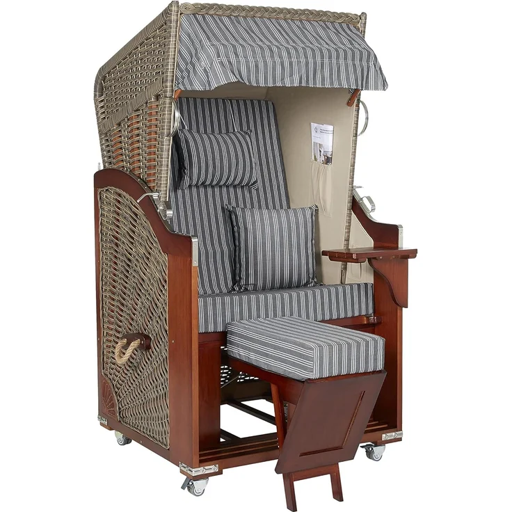 intergrill Strandkorb Ava Deluxe Strandkorb Einsitzer, BxTxH: 97x80x170 cm, Gartenmöbel – Bild 1