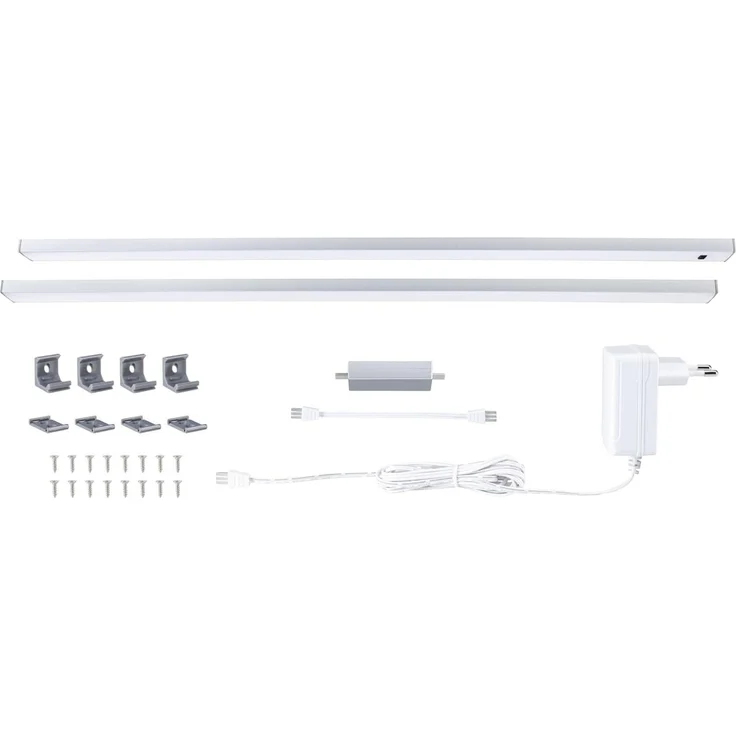 LED Unterschrankleuchte Inline Starterset 3000K dimmbar 2x6W 550x26mm 2x500lm 230/24V Chrom matt – Bild 8