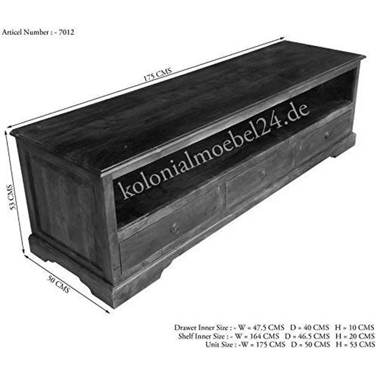 Lowboard Akazie 175x50x53 nougat lackiert OXFORD #439 – Bild 7