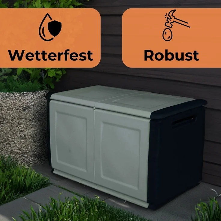 GarPet Gartenbox Gartenbox Aufbewahrungsbox 290 L Wetterfest Garten Kissenbox XXL – Bild 6