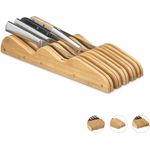 Messerblock Bambus für Schublade
