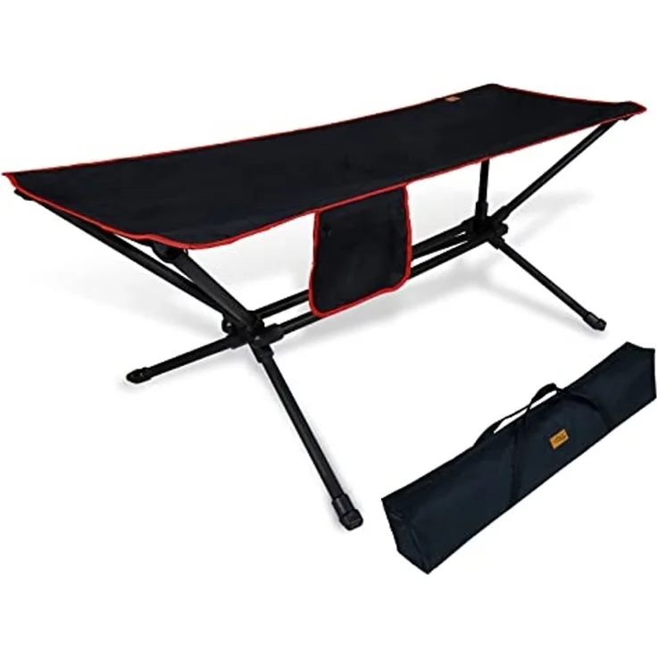 CCLIFE Camping Hängematte mit Gestell Outdoor 4,5kg leicht, 200KG Tragkraft, ultraleichte mit Tragetasche