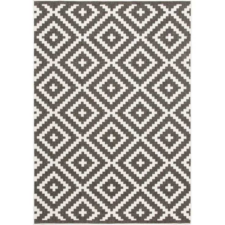 OTTO home Teppich Ronda Wendeteppich, rechteckig, Höhe: 5 mm, Sisal-Optik, Flachgewebe, In- und Outdoor, geometrisches Boho Design