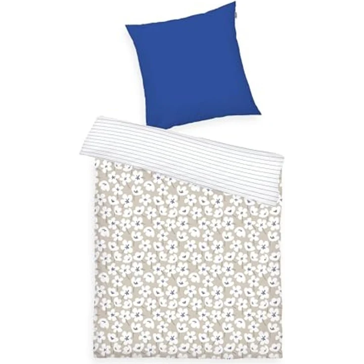TOM TAILOR HOME Bettwäsche FRESH FLOWERS 135x200cm, 155x220cm oder 200x220cm, Renforcé, 2 teilig, new bedroom, mit farbigem Markenreißverschluss – Bild 1