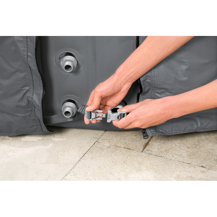 LAY-Z-SPA® Xtras EnergySense™ Plus Thermo-Komplettabdeckung Ø 236 x 71 cm, rund – Bild 6