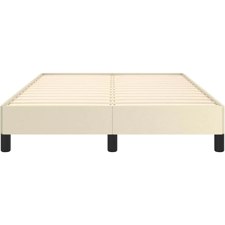 Einzelbettgestell Design für Erwachsene ohne Matratze Creme 120x190 cm Kunstleder d4260e – Bild 5