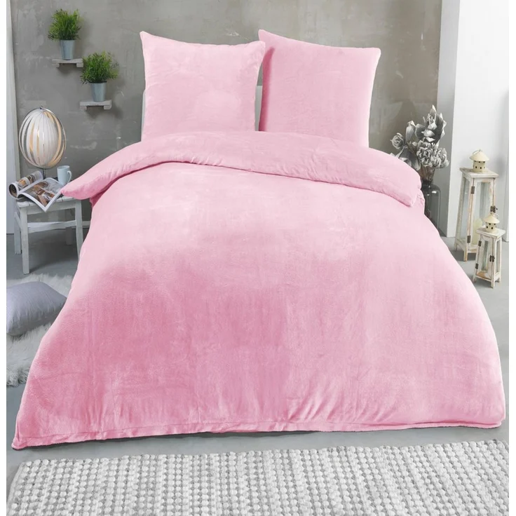 Malika Bettwäsche 135x200 + 80x80 cm Cashmere Touch Bettwäsche, atmungsaktiv, Mikrofaser, 2 teilig, Für Allergiker geeignet, pflegeleicht, angenehm weicher Stoff – Bild 1