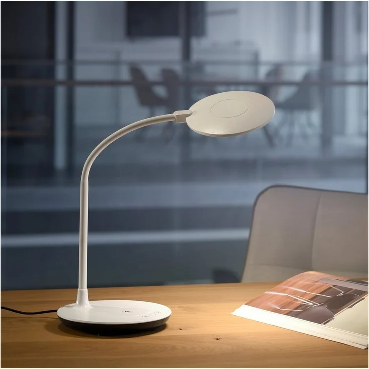 JUST LIGHT LED Nachttischlampe ASTRID, Dimmfunktion, Farbsteuerung, LED fest integriert, warmweiß - kaltweiß, dimmbar über Touchdimmer – Bild 3