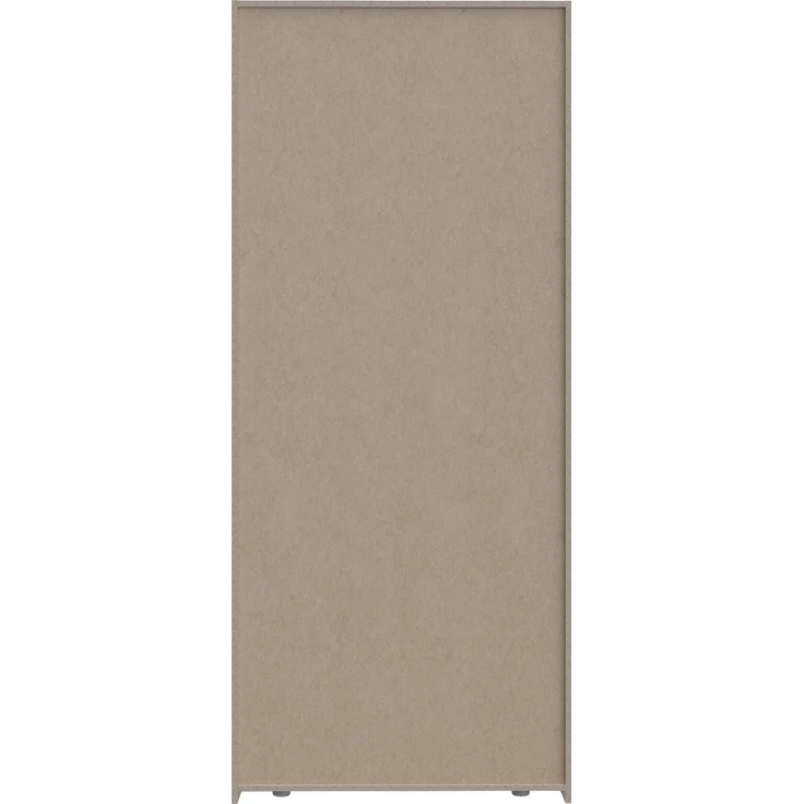 Forte PANOPTIK Kleiderschrank 90, schmaler, moderner Schrank, 2-türig, 2 Schubladen, Schlafzimmer, Jugendzimmer, Kaschmir|Beige|Riva Eiche Holzdekor, 48 cm breit x 210,5 cm hoch x 54,2 cm tief – Bild 9