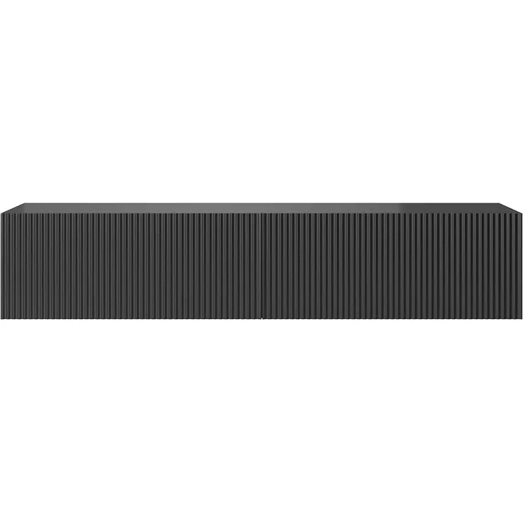 Selsey Veldio - TV Lowboard Weiß, mit gefräster Front, 175 cm breit
