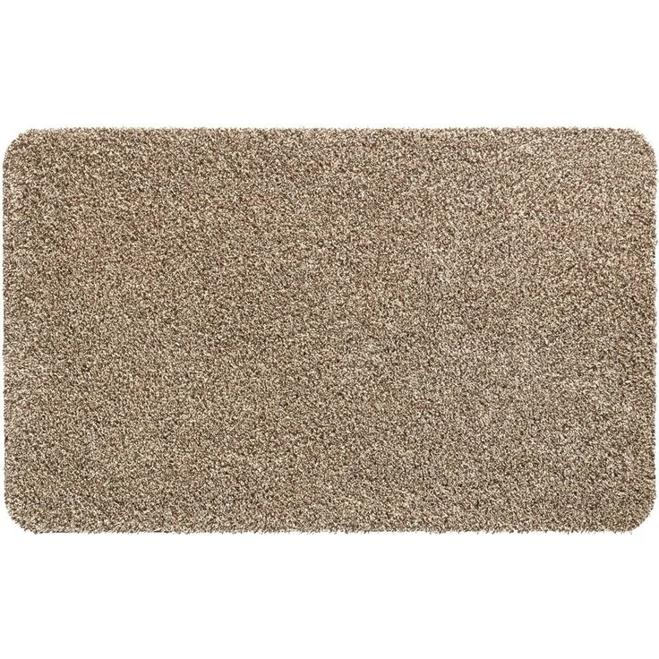 matches21 HOME & HOBBY Fußmatte Große Schmutzfangmatte für innen beige meliert in 50x80 cm, rechteckig, Höhe: 6 mm, Saugstarke Sauberlaufmatte als waschbarer Türmatte Fussabtreter – Bild 1