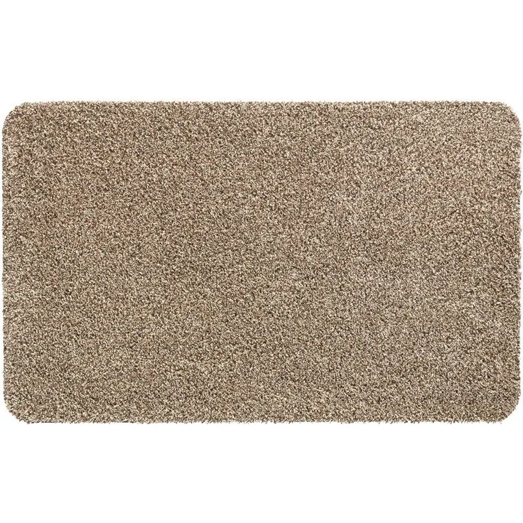 matches21 HOME & HOBBY Fußmatte Große Schmutzfangmatte für innen beige meliert in 50x80 cm, rechteckig, Höhe: 6 mm, Saugstarke Sauberlaufmatte als waschbarer Türmatte Fussabtreter