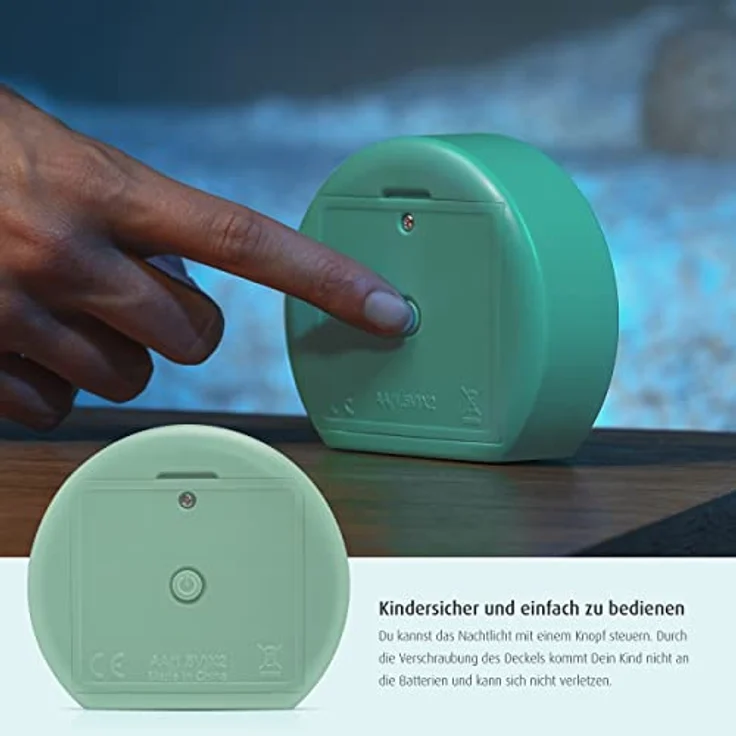 Reer MyBabyLight Nachtlicht, Beruhigungslicht Koala, energiesparende LED-Technologie, kindersicher, batteriebetrieben – Bild 3