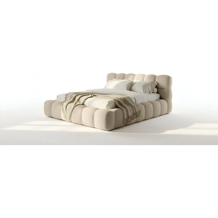 thematys Polsterbett CLOUD mit Bettkasten 180x200cm, Ohne Matratze, Davis, Kreme – Bild 5