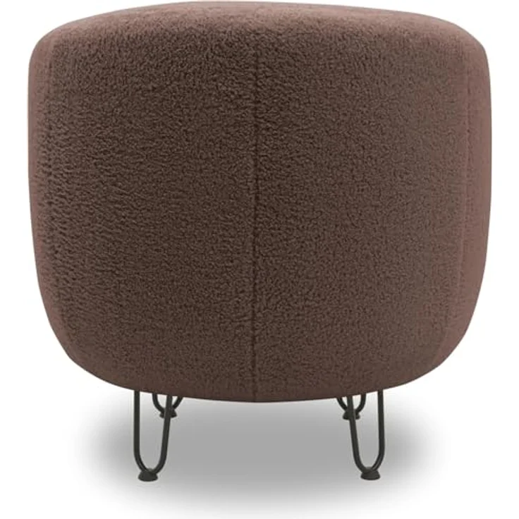 DOMO. collection Sessel Carpa, Polstersessel, Oval, bodenfreies Design, Metall-Drahtfüße in schwarz, Armsessel, Polstergarnitur, 72 x 76 x 72 cm (BxTxH), Altrosa – Bild 9