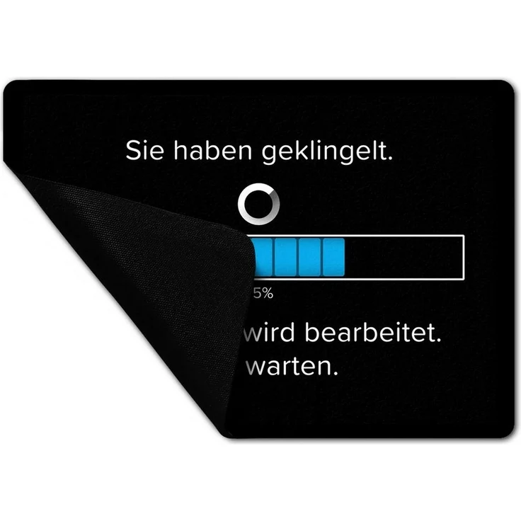 speecheese Fußmatte Sie haben geklingelt Fußmatte in 35x50 cm ohne Rand mit Spruch bitte – Bild 2