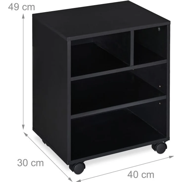 Schwarzer Rollcontainer 10032206 – Bild 4