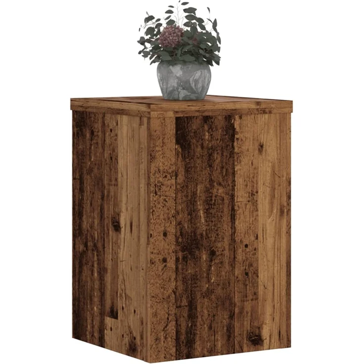 vidaXL Pflanzenständer 2 Stk. Altholz-Optik 25x25x35 cm Holzwerkstoff 852913 – Bild 8