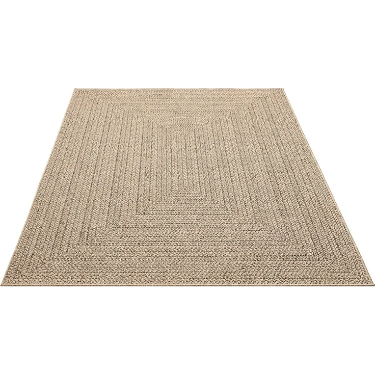 the carpet Outdoorteppich Kansas, rechteckig, Höhe: 1 mm, moderner robuster In und Outdoor Teppich Jute Look – Bild 2