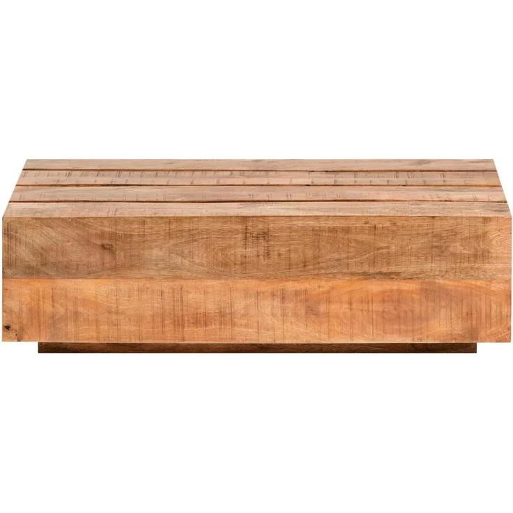 Exklusivität trifft Natur: Couchtisch Dakota 120x70 aus Mango - Das Highlight für Ihre Wohnlandschaft – Bild 5