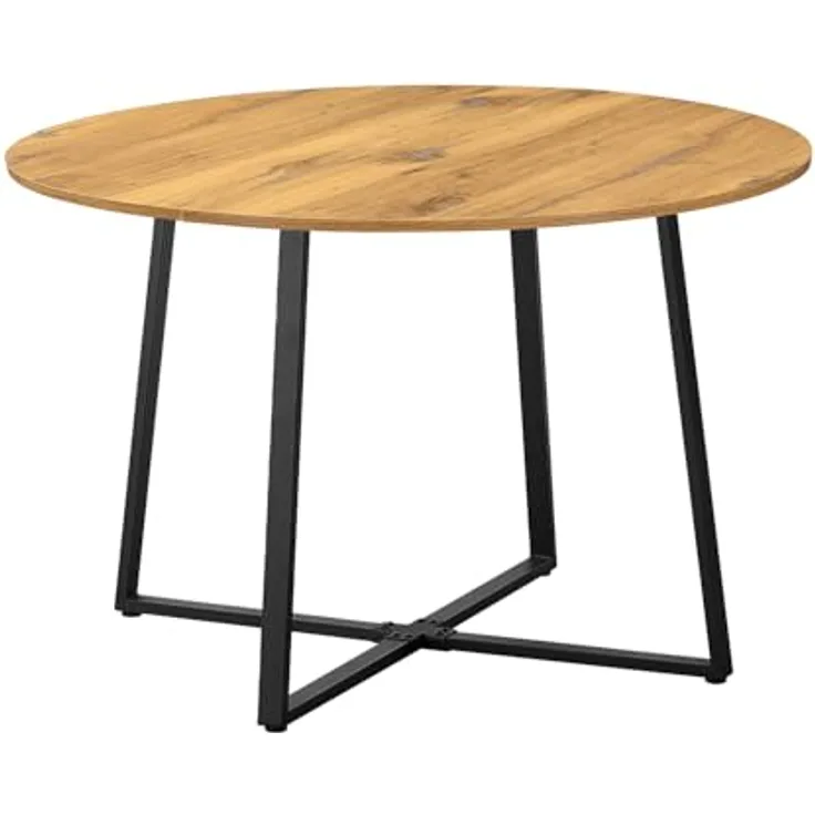 B&D home Esstisch NOA, Metallgestell schwarz oder weiß, rund, 110x110cm, platzsparend