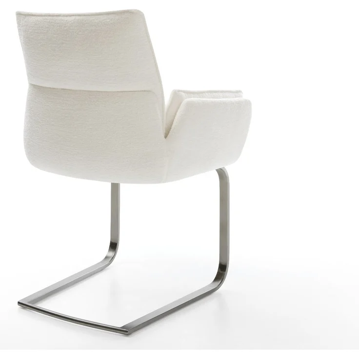 Freischwinger Nela-Flex Bouclé Soft Beige Freischwinger flach Graphit – Bild 5