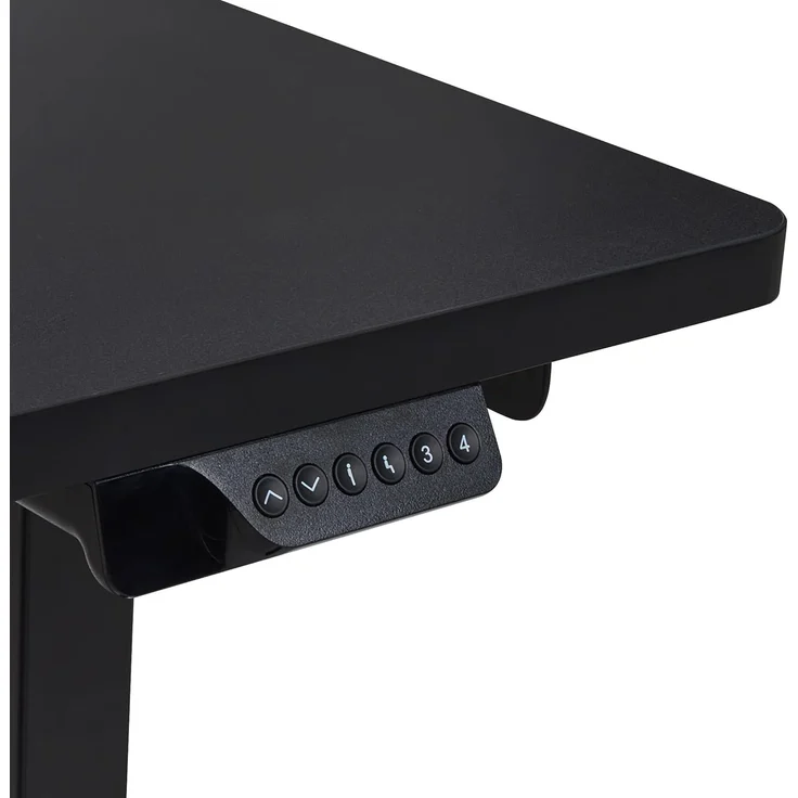 Höhenverstellbarer Schreibtisch Elektrisch Linksseitig Schwarz DESTINES – Bild 8