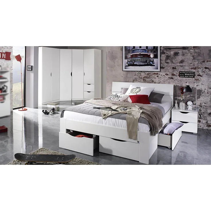 Rauch 6-tlg. Jugendzimmer-Set 'ALVARA 1' alpinweiß