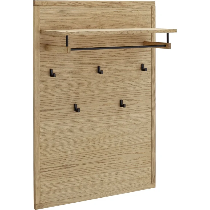 Garderoben-Set >ARAYA< (5-teilig) in Eiche teilmassiv - 227x195x40,5 (BxHxT) – Bild 10