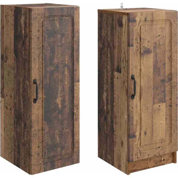 vidaXL Schrankset 2 pcs Altholz Holzwerkstoff 3416959 – Bild 3
