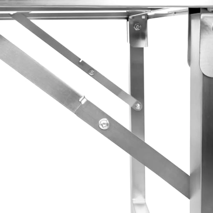 Mahlzeit Edelstahltisch 120 x 70 x 80 cm | Arbeitstisch, Küchentisch, Edelstahl Zubereitungstisch | Gastronomietisch klappbar, Klapptisch, Serviertisch | Tisch für Küche und Gastronomie – Bild 9