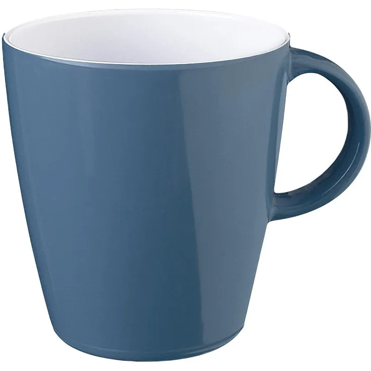 Brunner Henkelbecher Belfiore 300 Ml, Weiß/Blau/Grau