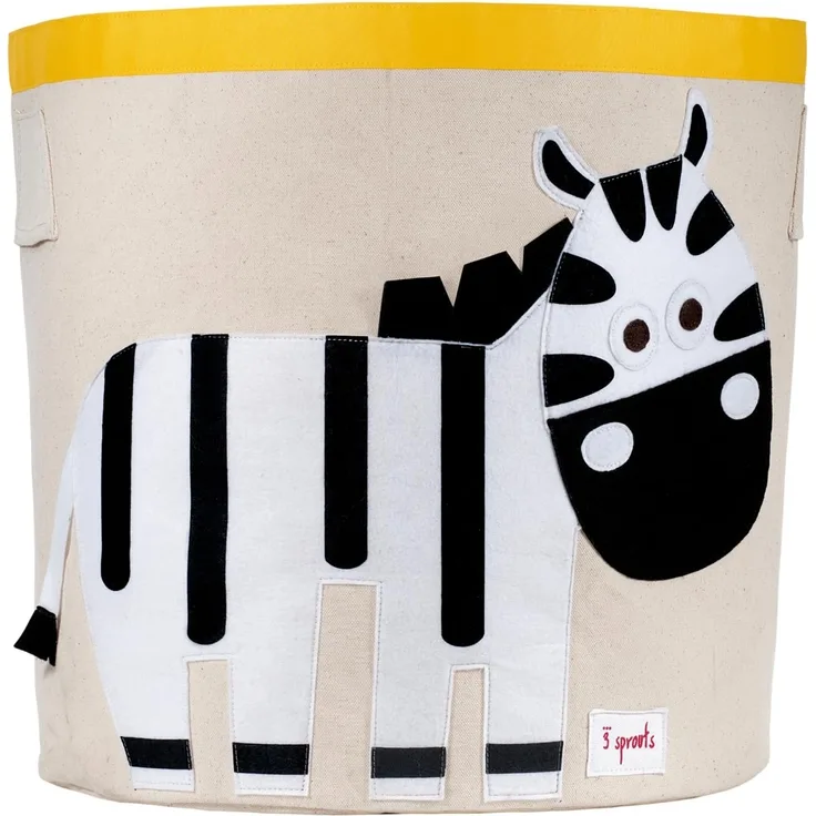 3 Sprouts Aufbewahrungskorb Zebra