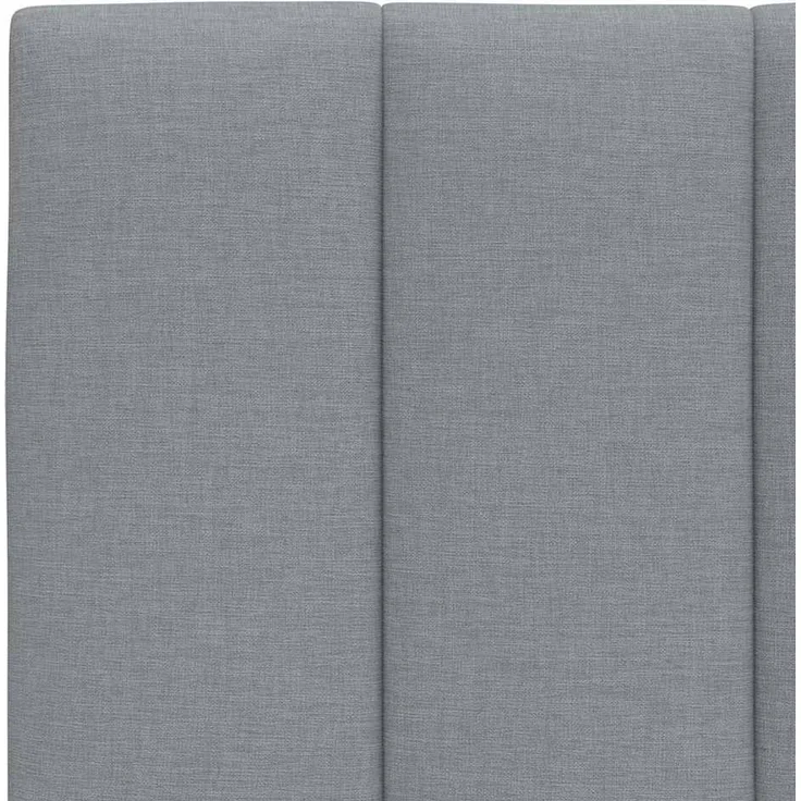 vidaXL Kopfteil-Kissen "Hanko" Hellgrau 140 cm Stoff Grau – Bild 7
