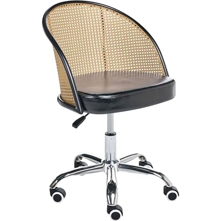 Schreibtischstuhl BALTIMORE Kunstleder Schwarz