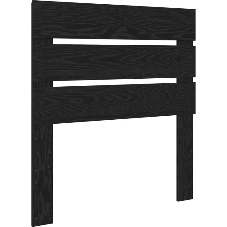 vidaXL Bettrahmen Schwarz 90 x 190 cm Massives Kiefernholz 3411793 – Bild 5