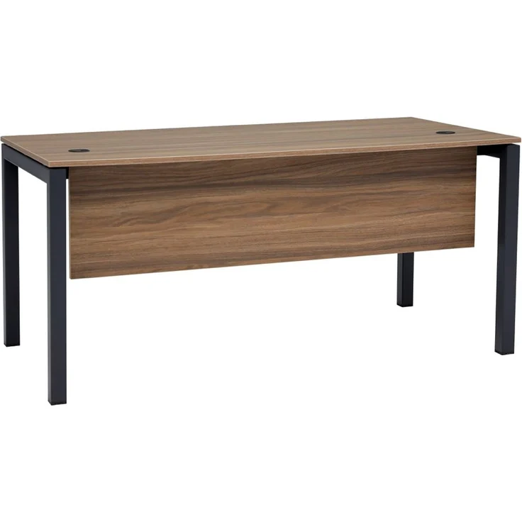 Schreibtisch Tetra, 160 x 80 x 75 cm, Nussbaum Dekor/anthrazit RAL 7016 – Bild 2