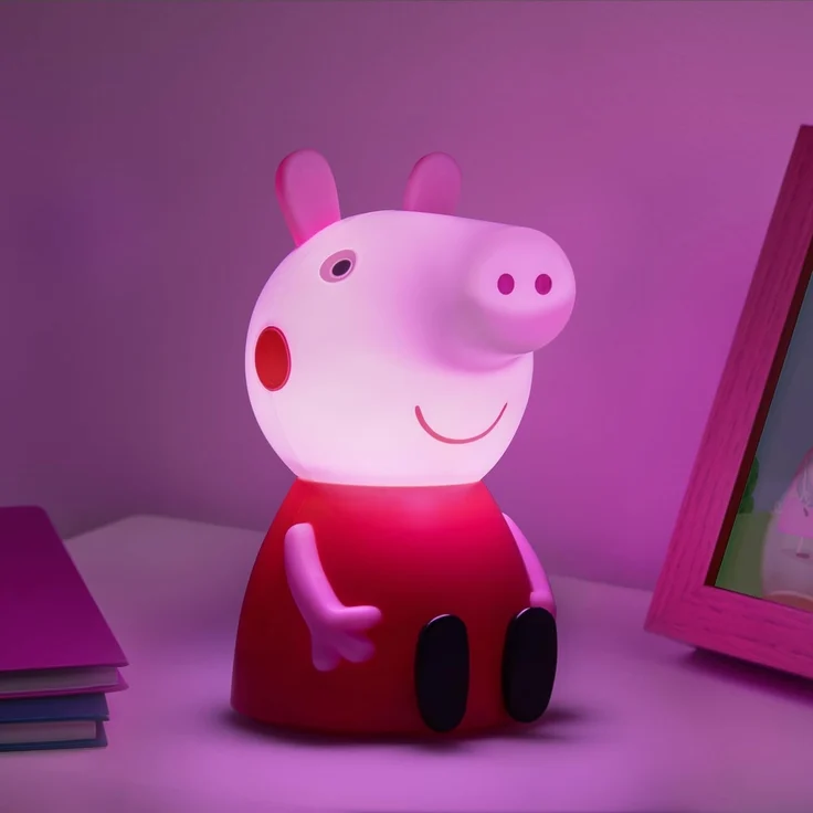 Peppa Pig Paladone Figur Lampe mit Sound - Offiziell lizenziertes Baby-Nachtlicht, Kinderzimmer-Zubehör & Dekor – Bild 3