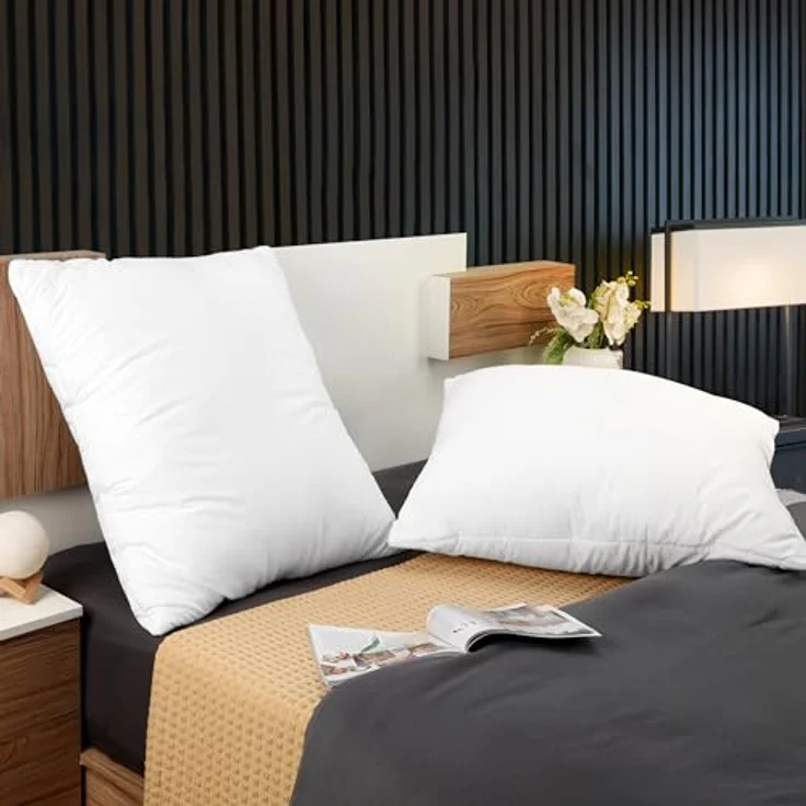Utopia Bedding 2er Set Kissenfüllung 70x70 cm, Innenkissen Füllkissen Kopfkissen Sofakissen (Weiß) – Bild 8