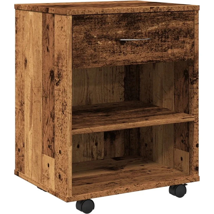 Rollcontainer Altholz-Optik 46 x 36 x 59 cm Holzwerkstoff – Bild 1