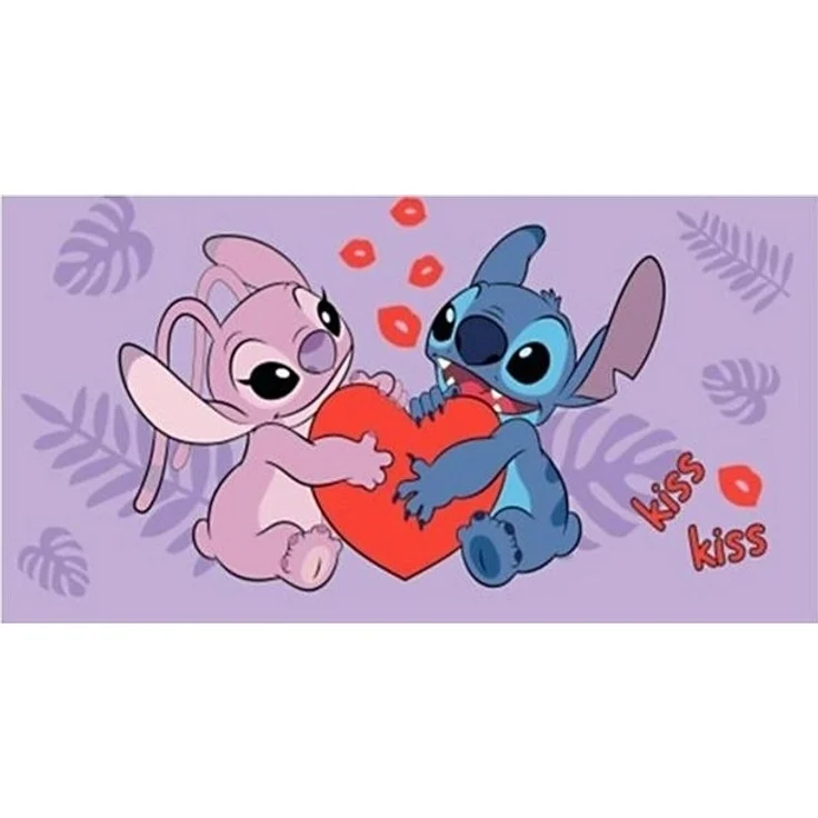 Lilo & Stitch Badehandtuch Strandtuch 70x140 cm aus Baumwolle – saugfähig & weich – Bild 2