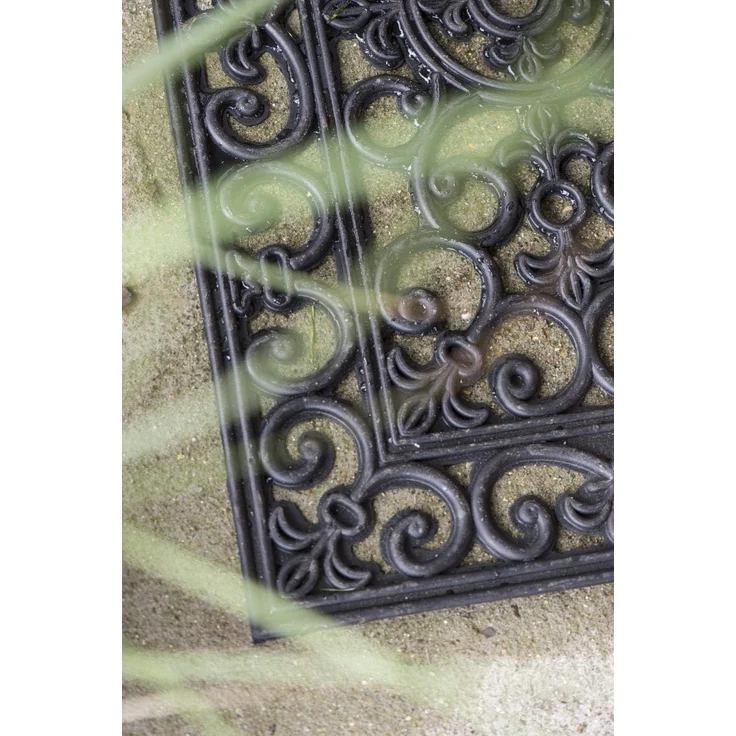 Fußmatte Türmatte Fußabtreter Gummi Filigran Schwarz 45x75cm Ib Laursen 2824-00 – Bild 5