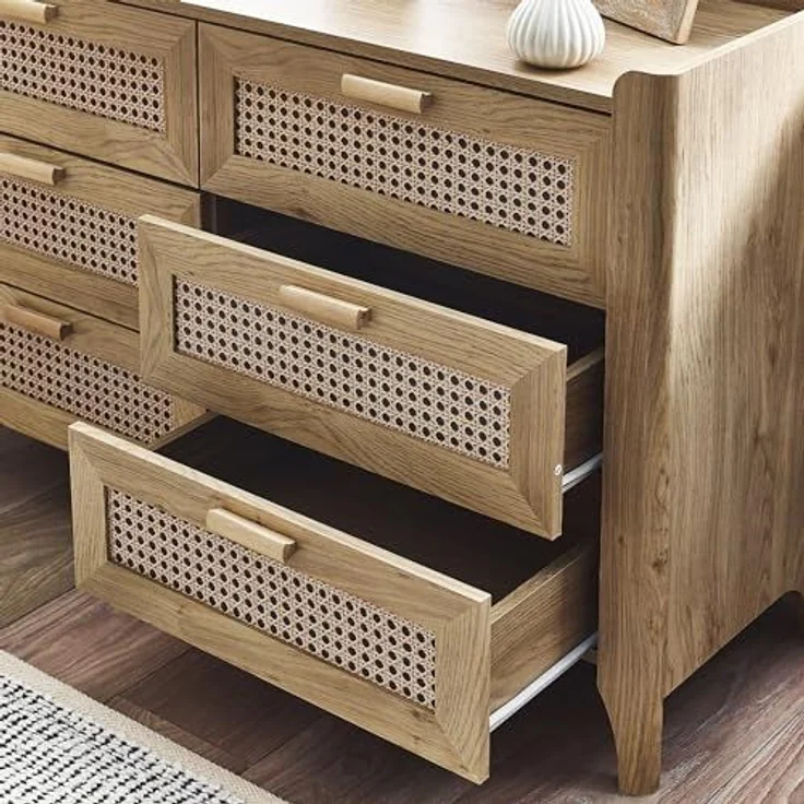 Julian Bowen Sydney, breite Kommode mit 6 Schubladen, Eiche – Bild 5