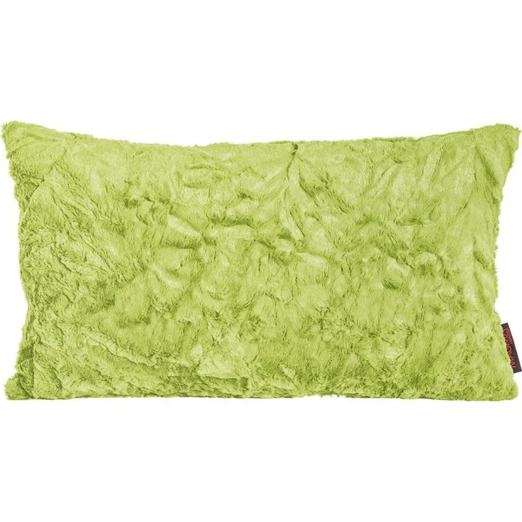 Magma Heimtex Fellkissen Kissen Kuschelkissen Dekokissen Fluffy apfelgrün 30x50 cm