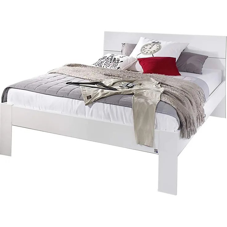 Rauch Möbel Alvara Bett Futonbett in Weiß, Liegefläche 140x200 cm BxHxT 145 x 90 x 209 cm